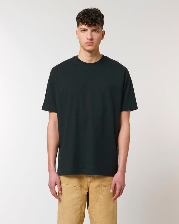 SMILEY ICON BLACK/WHITE LOOSE CUT T