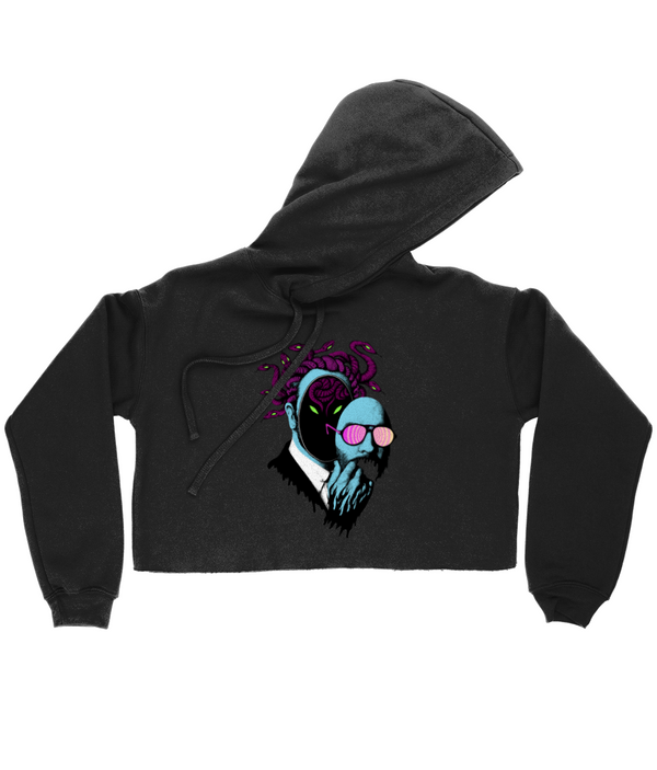 SNAKEY WOMENS CROPPED HOODIE