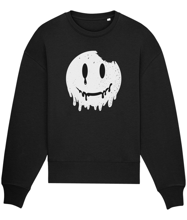 SMILEY BLACK/WHITE SWEATER